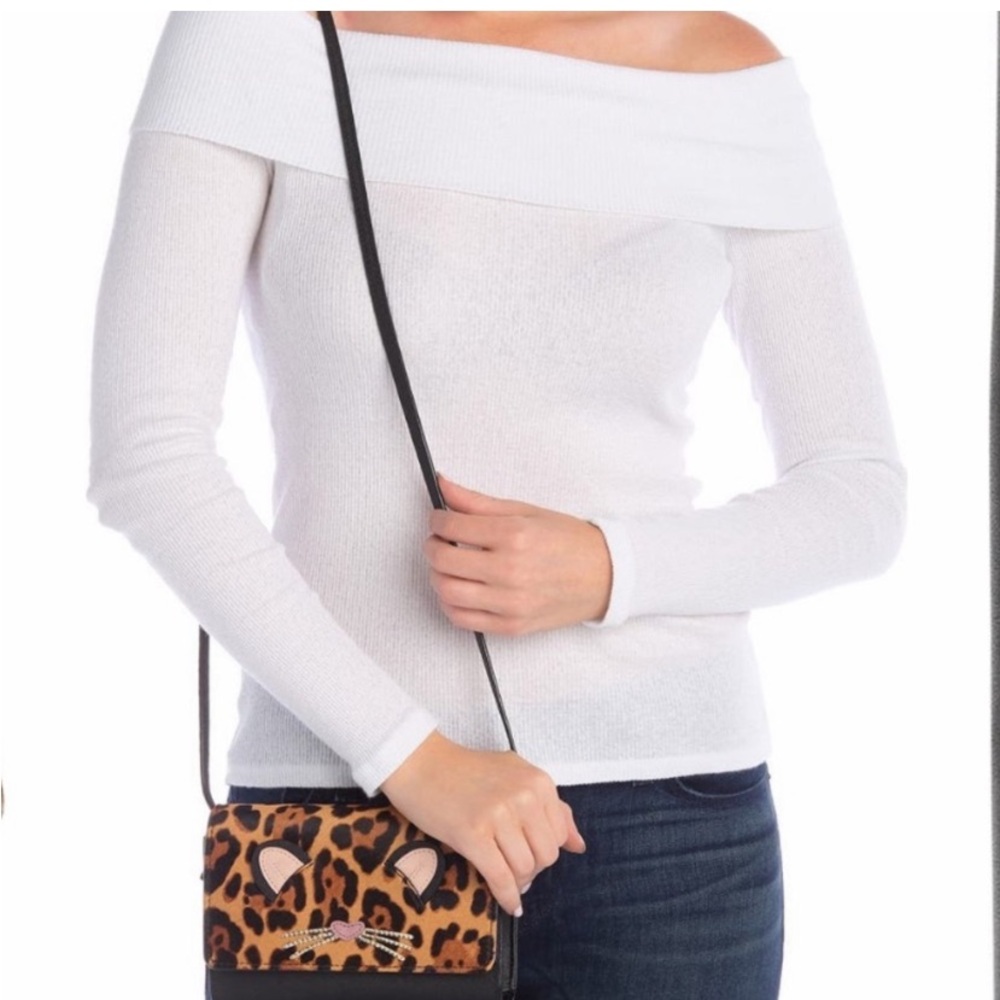 Kate Spade New York Run Wild Leopard Summer Crossbody NEW with a care card - Picture 3 of 8